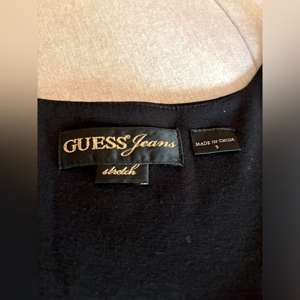 Vintage Y2K Guess Jeans black pinafore dress size S - Picture 3 of 11
